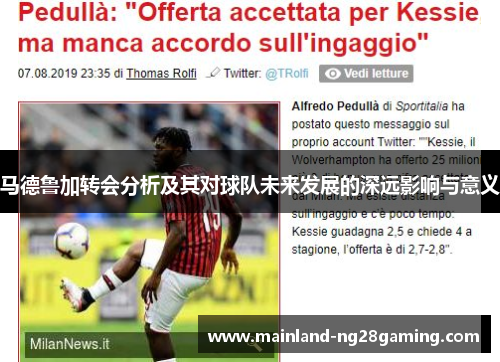 马德鲁加转会分析及其对球队未来发展的深远影响与意义 马德鲁加转会分析及其对球队未来发展的深远影响与意义