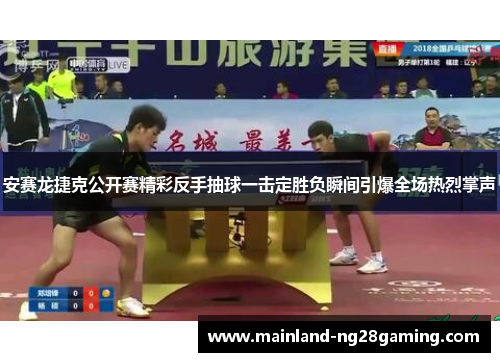 安赛龙捷克公开赛精彩反手抽球一击定胜负瞬间引爆全场热烈掌声